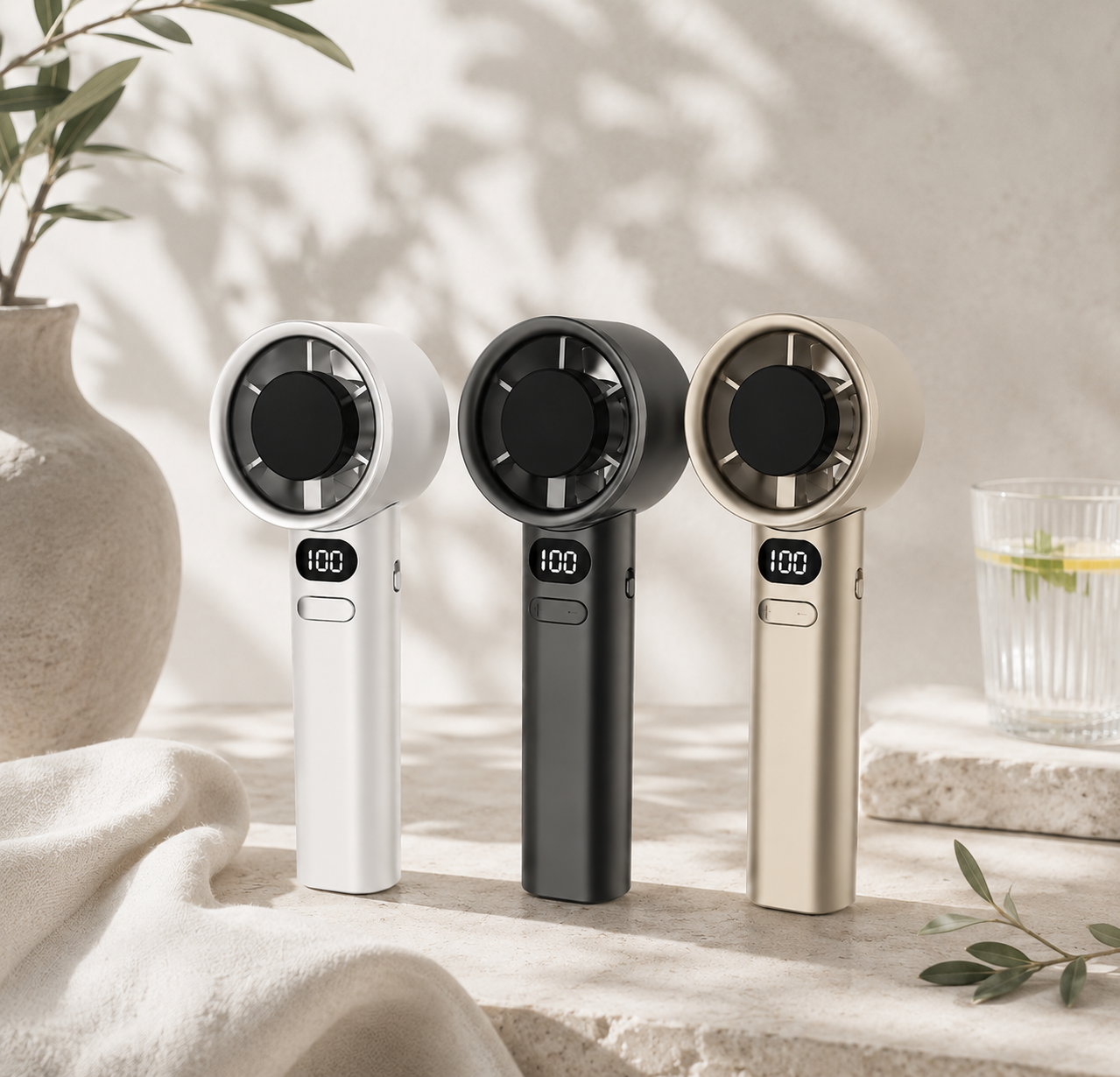 portable handheld cooling fan