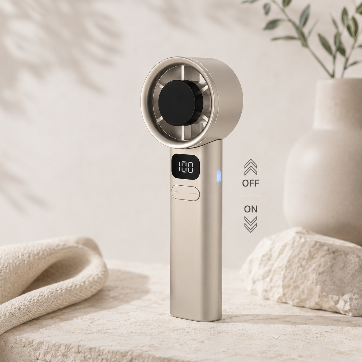 portable handheld cooling fan