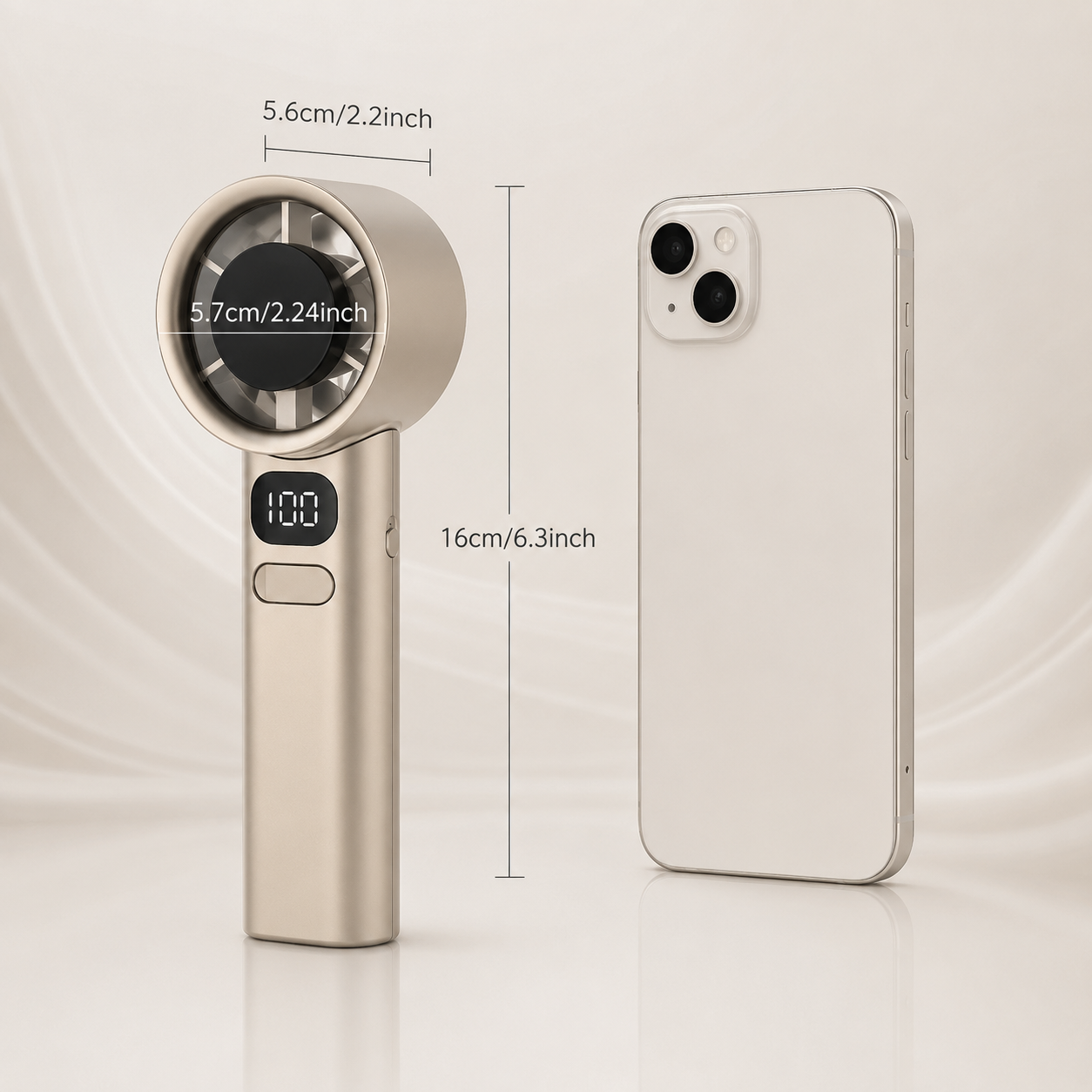 portable handheld cooling fan