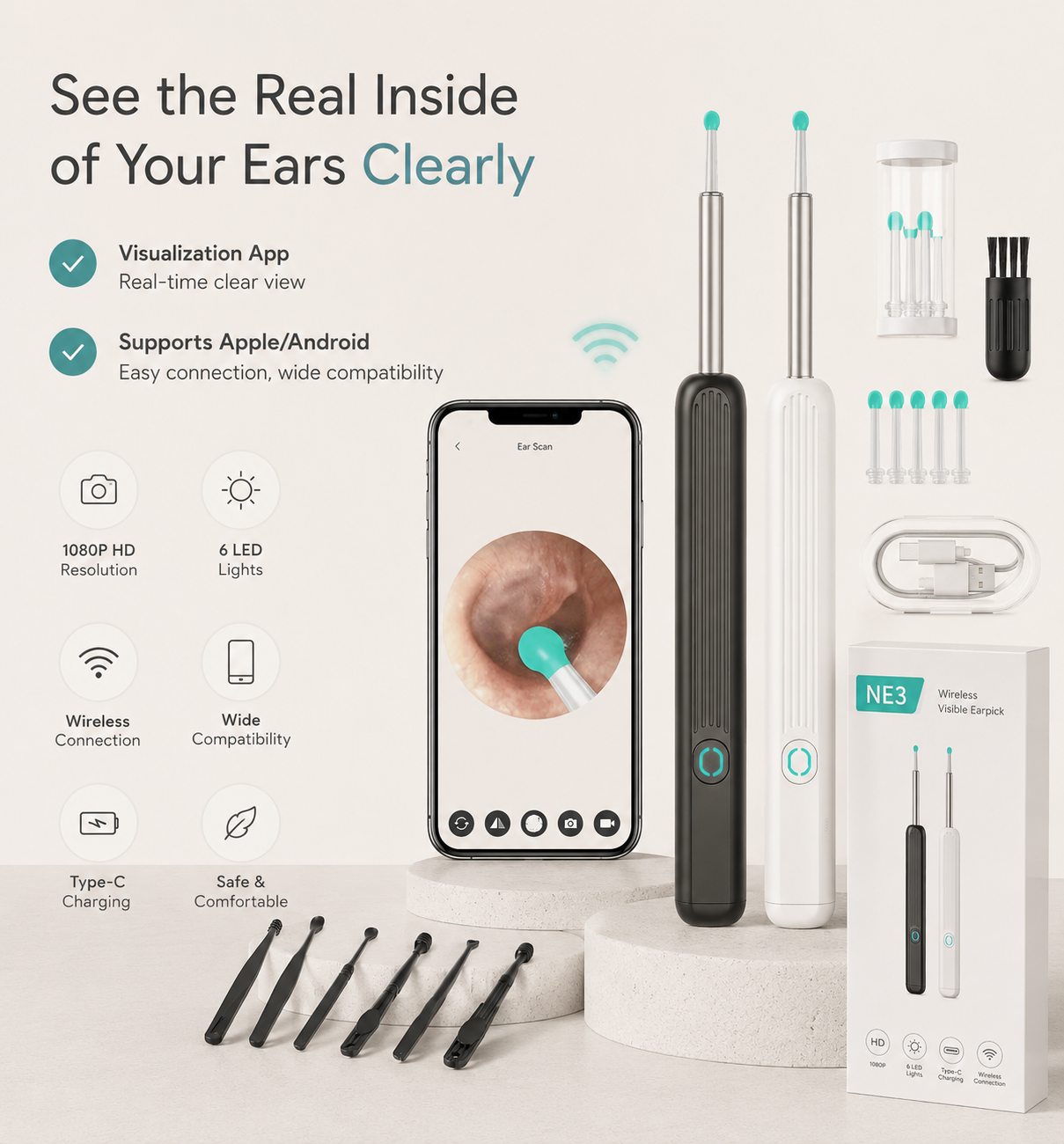 Smart Visual Ear Otoscope